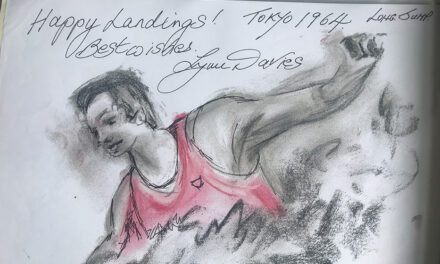 Olympians donate drawings to Mike Fleet’s charity project